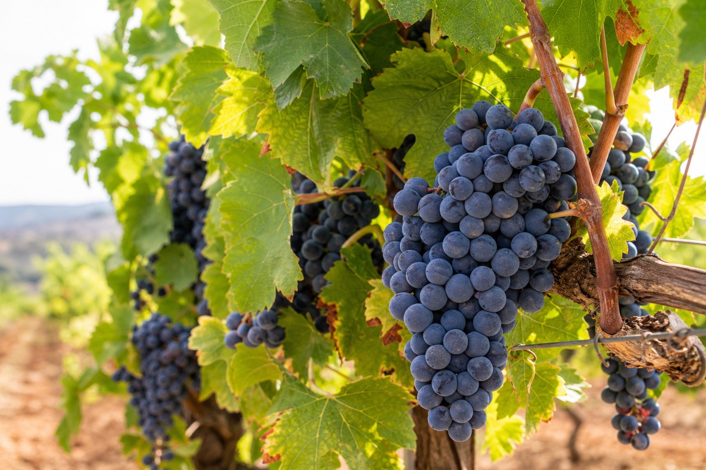 Harvest season grapes